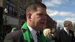 Mayor Walsh Everyones Irish today in Boston [upl. by Etnoek]