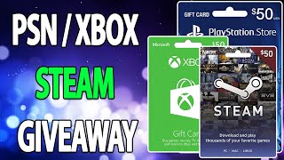 PSN  XBOX  STEAM CODES GIVEAWAY  FREE XBOX GIFT CARD CODES LIVE [upl. by Attenahs255]