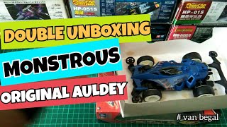 Unboxing Tamiya Auldey MonstrousDouble Unboxing dan Review Tamiya Auldey Go For Speed 865 [upl. by Aelahc]