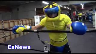 Vasyl Lomachenko In Camp For Linares Sparring Day EsNews Boxing [upl. by Hsakiv871]