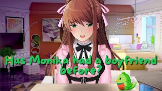 Has Monika had a boyfriend before  Monika After Story A DDLC Mod justmonika [upl. by Gnay99]