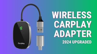 Wireless CarPlay Adapter 2024 Upgraded Converts Wired CarPlay [upl. by Lorn]