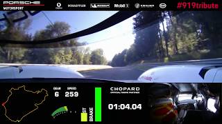 The 919 Tribute Tour Onboard record lap Nordschleife [upl. by Ttnerb]