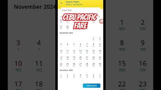 CEBU PACIFIC FARE cebupacific FARECHECKshortsvideo tutorialyoutube [upl. by Pelson]