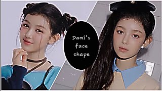 모지혜 Danielles face shape   sub remake [upl. by Dannon]