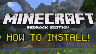 How to Download amp Install Minecraft Bedrock Edition [upl. by Kubis177]