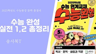 2024 수강생 대상 2025학년도 수능완성 실전12회 총정리ㅣ수능완성 문학 지문 해설ㅣ연계교재 분석 [upl. by Cornell480]