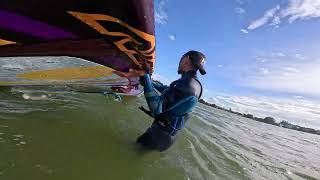 4K windsurfing Makkum beach 26 sept 2024 [upl. by Aihsenet]