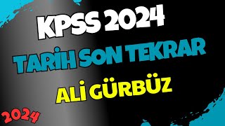 KPSS 2024  Tarih Son Tekrar  Ali Gürbüz kpss kpsslisans kpssönlisans [upl. by Portia51]