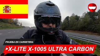 XLite X1005 Ultra Carbon Casco Modular Prueba en Carretera  ChampionHelmetscom [upl. by Ellehcsar]