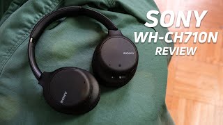 Sony WHCH710N review Affordable ANC from Sony [upl. by Retep]