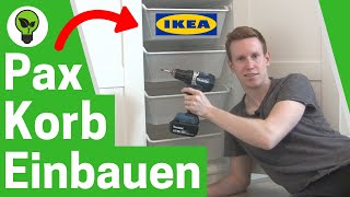 IKEA Pax Netzdrahtkorb Einbauen ✅ GENIALE ANLEITUNG Wie Komplement Drahtkorb für Schrank Montieren [upl. by Ladd]