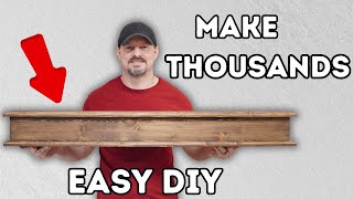 Make Thousands with this Beginner Woodworking Mantle Project [upl. by Yerkovich736]