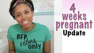 4 Weeks Pregnant Update  Cramping  Baby 1 [upl. by Brunk]