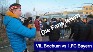 VfL Bochum vs Bayern München 42  Bochumer Fans feiern Bundesliga  2022 [upl. by Oel]