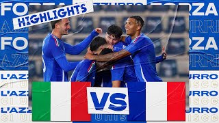 Highlights ItaliaFrancia 22  Under 21  Amichevole [upl. by Alguire]