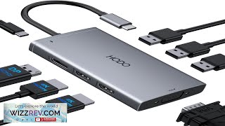 USB C Docking Station Dual Monitor Adapter for Dell HP Laptop Docking Review [upl. by Yelsnit]