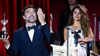 Javier Bardem Gets Emotional Over Penélope Cruz at San Sebastian by Trending News [upl. by Taub]