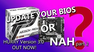 ASRock 350 BIOS update to Version 30 wRyzen CPU The results may confuse you [upl. by Anahsat]