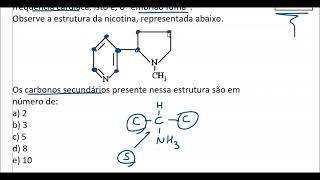 CLASSIFICAÇÃO DOS ÁTOMOS DE CARBONO NA ESTRUTURA DA NICOTINA [upl. by Laddy]