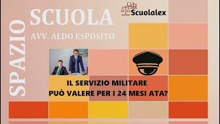 Il servizio militare può valere per i 24 mesi [upl. by Aicilra]