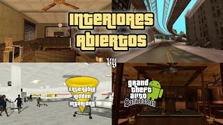 Interiores Abiertos para GTA San Andreas Android  Enterable Hidden Interiors [upl. by Marala]