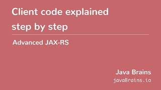 Advanced JAXRS 15  Client Code Explained Step By Step [upl. by Malloch]