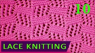 HowToKnit Tilted Block「 Lace Knitting 」 [upl. by Tchao]