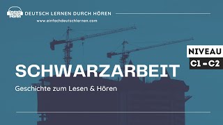 332 Geschichte zum Lesen amp Hören  Thema Schwarzarbeit  Deutsch lernen durch Hören  C1  C2 [upl. by Edora]