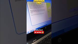 39 WPM 😰Typing Speed  English Typing Practice  Typing Master Pro typing ARP0101 [upl. by Eojyllib]