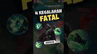 4 Kesalahan Fatal User Argus ernandobpygo [upl. by Ddart]