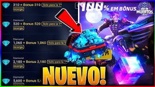 FECHA BONUS DOBLE DE RECARGA DIAMANTES FREE FIRE pagostore NOVIEMBRE 2022 como recargar CUANDO [upl. by Ferrel]