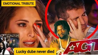 EMOTIONAL LUCKY DUBE TRIBUTE ON AGT JUDGES IN TEARS TRY NOT TO CRY MESSAGE TO HIS MUM AFTER💔😭 viral [upl. by Adnawed]