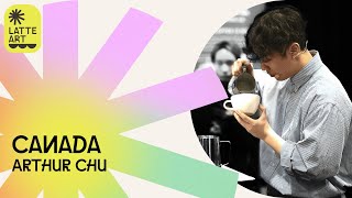 Arthur Chu Canada  2024 World Latte Art Championship  Round 1 [upl. by Kalil]