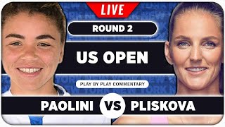 PAOLINI vs PLISKOVA • US Open 2024 • LIVE Tennis Play by Play Stream [upl. by Schofield628]