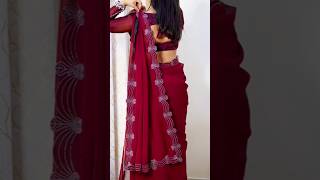 Saree Sadi pahnana sikho🙂sareesareelove sareestyle sareefashion shortsviral youtubeshorts [upl. by Elleina]