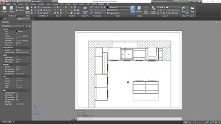 3D Basic Kitchen in AutoCAD  Viewports [upl. by Oiciruam]