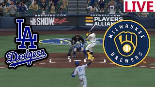 🔴LIVE Baseball🔴 Los Angeles Dodgers VS Milwaukee BrewersAugust 14 MLB THE SHOW 24 [upl. by Rome757]