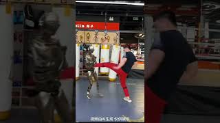 I fought a robot Can you combat with a robot robotics robot2024 futuretechnology robotcombat [upl. by Atikal]