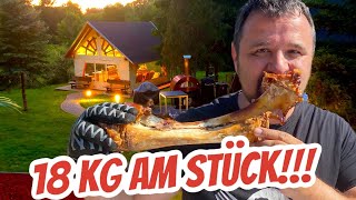 🔥🍗🐮 XXL 18 kg Rinderschulter zu PULLED BEEF GRILLEN im Holzofen  Klaus grillt [upl. by Lukasz292]