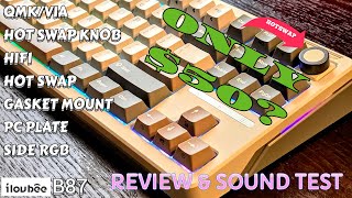 iLovBee B87 3 Mode TKL QMKVIA  HiFi Review and Sound Test [upl. by Tybie]