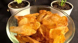 Homemade potato chips  potato chips  Crispy chips at home  Instant chips [upl. by Winfred656]