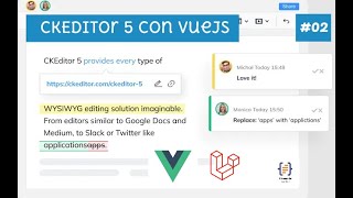 Cargar y configurar plugins de CKEditor 5 con Vuejs 3 Editor de texto enriquecido WYSIWYG  02 [upl. by Banquer]