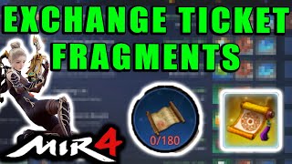 MIR4  Exchange Ticket Fragments  Where to Find Them How to Use Them Exchange Epic Spirit [upl. by Ocana719]