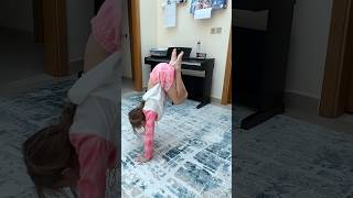 Practicing handstand in gymnastics [upl. by Sorcim]