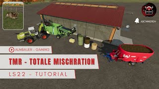 LS22  Tutorial über TMR Herstellung  Totale Mischration  Kühe Füttern [upl. by Nylasoj791]