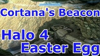 Halo 4  Cortanas Tire Distress Beacon Easter Egg [upl. by Cigam]