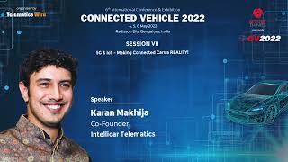 Karan Makhija CoFounder Intellicar Telematics CV2022 [upl. by Erida]