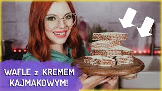 PISZINGER  przepis na WAFLE z masą KAJMAKOWĄ  Sugarlady [upl. by Nue]