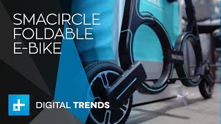 Smacircle Foldable EBike at CES 2018 [upl. by Innek]